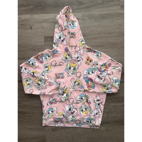 Teddy Fresh Tops - Yurie Sekiya x Teddy Fresh RARE Pink Kawaii Pastel Sweatshirt Hoodie, Small